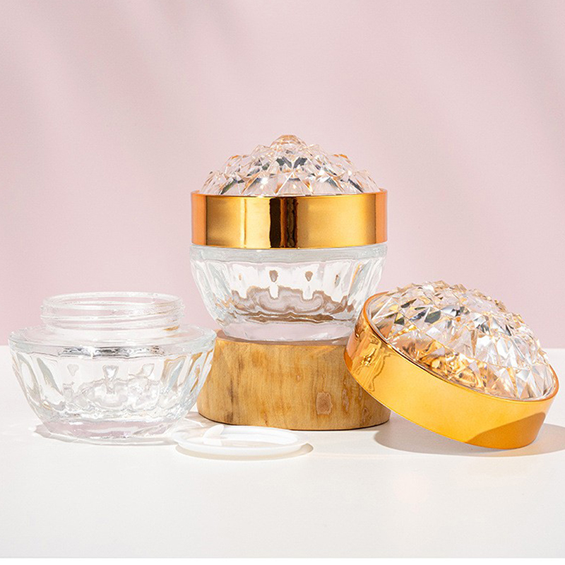 Luxury Diamond 50g Glass Face  - огляд і ціна Luxury Skincare Containers