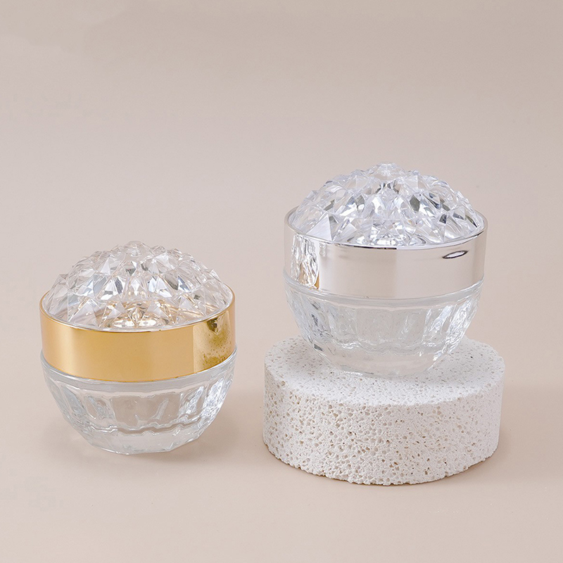Luxury Diamond 50g Glass Face  - огляд і ціна Luxury Skincare Containers