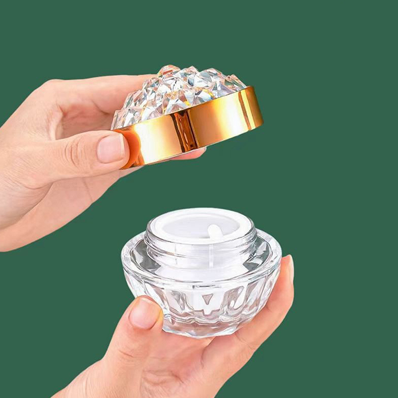 Luxury Diamond 50g Glass Face  - огляд і ціна Luxury Skincare Containers